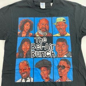 The Bel-Air Bunch Fresh Prince T Shirt Men’s Medium Black NWOT